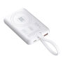 Magnetische 15W draadloze powerbank REEVES-WATTRON PLUS X - wit Magnetische 15W draadloze powerbank REEVES-WATTRON PLUS X - wit