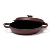 VINGA Monte geëmailleerde gietijzeren sauteerpan, burgundy
