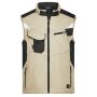 Workwear Softshell Vest - STRONG - stone/black 6XL