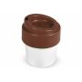Koffiebeker Hot-but-cool met deksel 240ml - Wit / Bruin