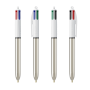 BIC® 4 Colours Shine balpen 4 Colours Shine bp LP metallic silver_UP white_RI black BIC® 4 Colours Shine balpen 4 Colours Shine bp LP metallic silver_UP white_RI black
