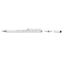 5-in-1 aluminium toolpen, wit