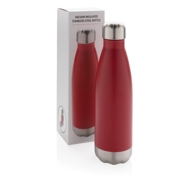 Vacuüm geïsoleerde roestvrijstalen fles, rood Vacuüm geïsoleerde roestvrijstalen fles, rood