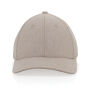 Milo AWARE™ recycled heather 6 paneel cap 200gr, gebroken wit