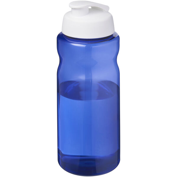 H2O Active® Eco Big Base 1 l drinkfles met klapdeksel - Blauw/Wit
