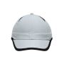 6 Panel Micro-Edge Sports Cap light grey/black one size 6 Panel Micro-Edge Sports Cap light grey/black one size