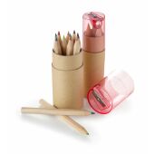 Kleurpotloden set Libbie | Gerecycled karton | 6 stuks zwart