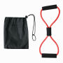 Fitnessband ELASTICAL ter versterking van de spieren rood, zwart
