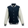 Just Hoods - Varsity Jacket oxford navy / white 3XL