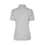 Poloshirt | biologisch kantoen| dames - Lichtgrijs gemêleerd, S