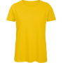Organic Cotton Inspire Crew Neck T-shirt / Woman Gold XS Organic Cotton Inspire Crew Neck T-shirt / Woman Gold XS