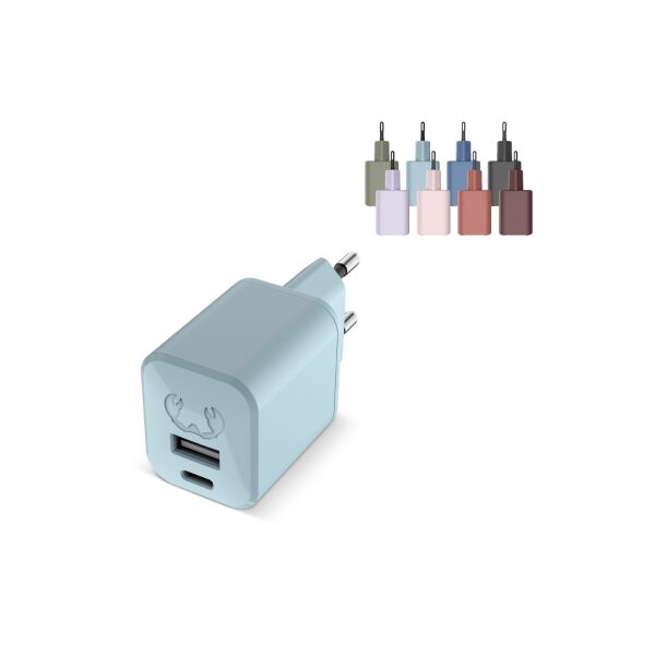 2WC30 I Fresh 'n Rebel Mini Charger USB-C + A PD // 30W - Pastel blauw