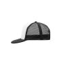 5 Panel Flat Peak Cap white/black one size