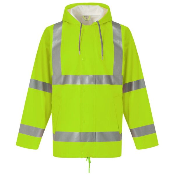 Ademend regenjasje Hi-Vis Soft Flex Hi Vis Yellow XXL Ademend regenjasje Hi-Vis Soft Flex Hi Vis Yellow XXL
