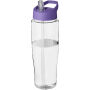 H2O Active® Tempo 700 ml sportfles met fliptuitdeksel - Transparant/Paars