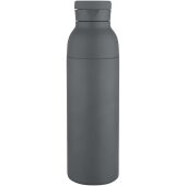 Illuminate 650 ml RCS gerecyclede roestvrijstalen dubbelwandige geïsoleerde waterfles - Schemergrijs Illuminate 650 ml RCS gerecyclede roestvrijstalen dubbelwandige geïsoleerde waterfles - Schemergrijs