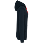 Sweater met contrasterende capuchon Navy / Red XXL