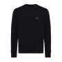 Iqoniq Etosha lichtgewicht gerecycled katoen sweater, zwart (L)