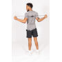 Fitness 8 shape oefenband in etui, antraciet, zwart