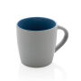 Keramische mok met gekleurde binnenkant 300 ml, blauw, grijs Keramische mok met gekleurde binnenkant 300 ml, blauw, grijs