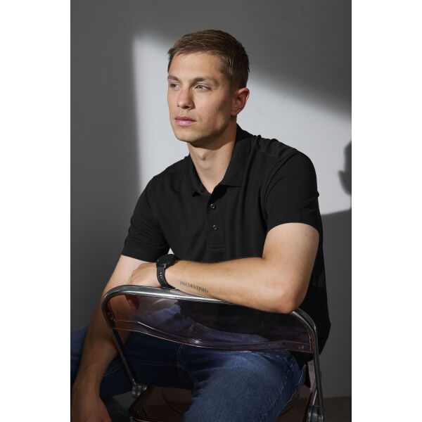 Ease poloshirt | Lyocell - Zwart, XS Ease poloshirt | Lyocell - Zwart, XS