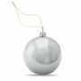 HAPPY BALL - Sublimatie Kerstbal - Zilver