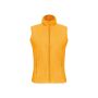 Bodywarmer van microfleece dames yellow XL