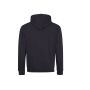 VARSITY HOODIE, JET BLACK/HOT PINK, L, JUST HOODS