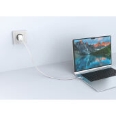Arc RCS 60W 120 cm 2-in-1 snellaadkabel, grijs
