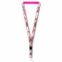 Afneembare polyester keycord met gesublimeerde satijnen overlay