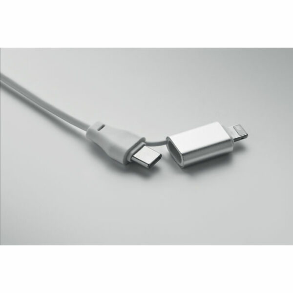 BULE - Sleutelhanger met 4-in-1 60W ka - Wit BULE - Sleutelhanger met 4-in-1 60W ka - Wit