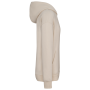 Ecologische uniseks oversized sweater met capuchon Raw Natural XXS