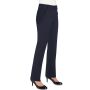 Ladies Sophisticated Genoa Trousers, Navy, 10/R, Brook Taverner