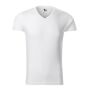T-shirt men's Slim Fit V-neck white S