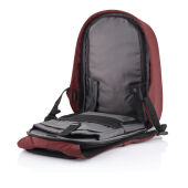 Bobby Hero Regular, anti-diefstal rugzak, rood, zwart