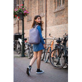 Bobby Soft, anti-diefstal rugzak, grijs, blauw