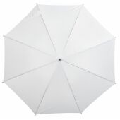 Automatische paraplu LIPSI met fiberglas baleinen wit