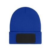 Beanie with Patch (10cm x 5cm) - Thinsulate royal