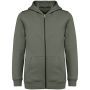 Ecologisch kindersweatvest met capuchon Organic Khaki 4/6 jaar