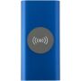 Juice type-C draadloze powerbank van 8000 mAh van gerecycled aluminium - Koningsblauw
