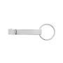 RCS flesopener sleutelhanger van gerecycleerde zinklegering, zilver
