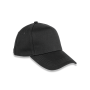 5-panel pet van biologisch katoen Black One Size