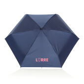 19.5" Aware™ RPET super mini manual 190T Pongee umbrella, donkerblauw