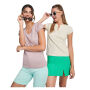 Belice damesshirt met korte mouwen - Turquoise - S