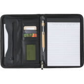 Bonded leather folder Rosa black
