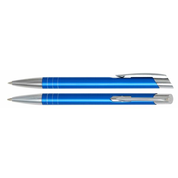 Aluminium balpen Tours Blauw - Blauwe inkt Aluminium balpen Tours Blauw - Blauwe inkt