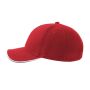 PILOT PIPING SANDWICH-S, RED, One size, ATLANTIS HEADWEAR