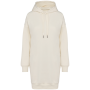 Ecologische sweaterjurk met capuchon Ivory XS Ecologische sweaterjurk met capuchon Ivory XS