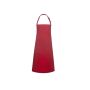 BIB APRON BASIC WITH BUCKLE, RED, One size, KARLOWSKY