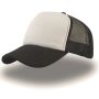RAPPER CAP, BLACK/WHITE, One size, ATLANTIS HEADWEAR